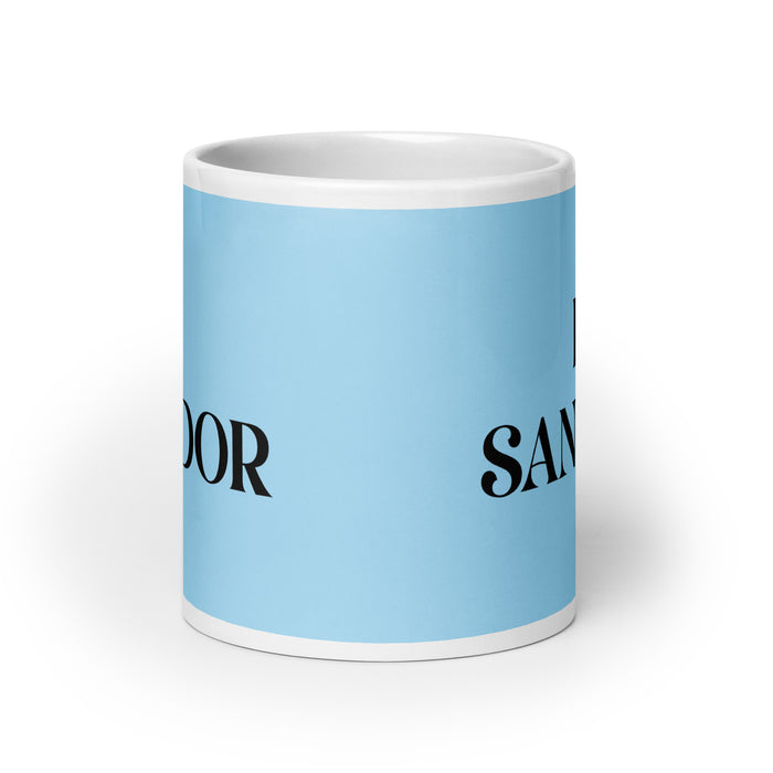 El Sanador The Healer Funny Home Office Work Coffee Mug Mexican Spanish Pride Gift White Glossy Cup Sky Blue Card Mug