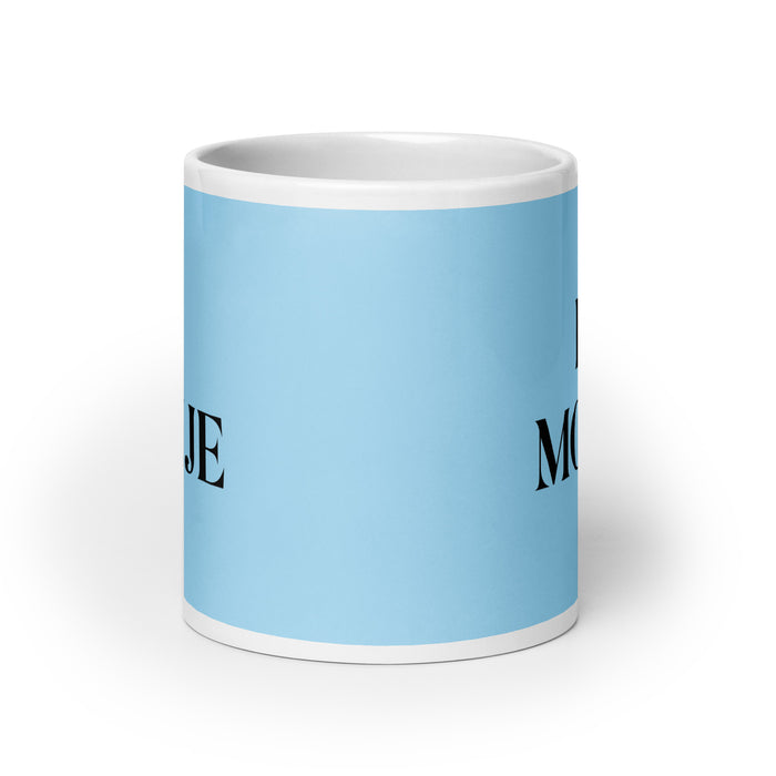 El Monje The Monk Funny Home Office Work Coffee Mug Mexican Spanish Pride Gift White Glossy Cup Sky Blue Card Mug