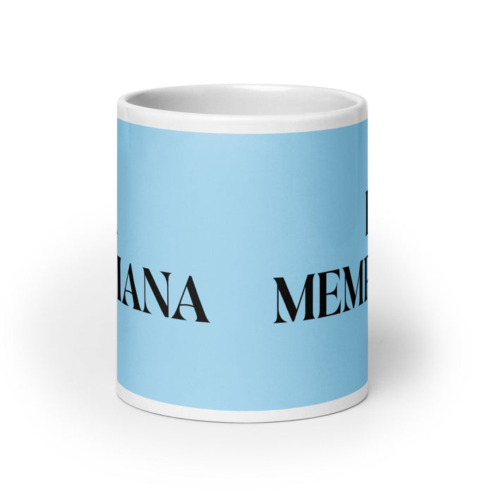 La Memphiana The Memphis Resident Funny Home Office Work Coffee Mug Mexican Spanish Pride Gift White Glossy Cup Sky Blue Card Mug