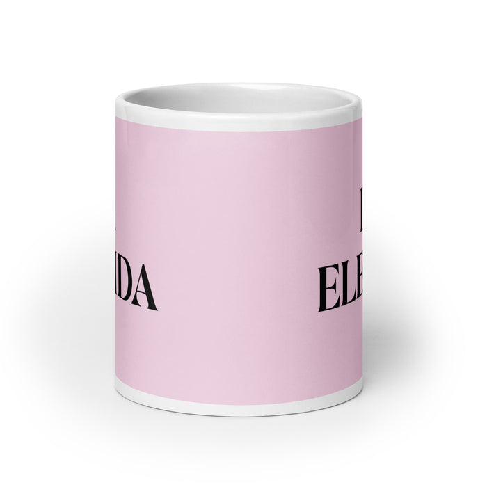 La Elegida The Chosen One Funny Home Office Work Coffee Mug Mexican Spanish Pride Gift White Glossy Cup Light Pink Card Mug