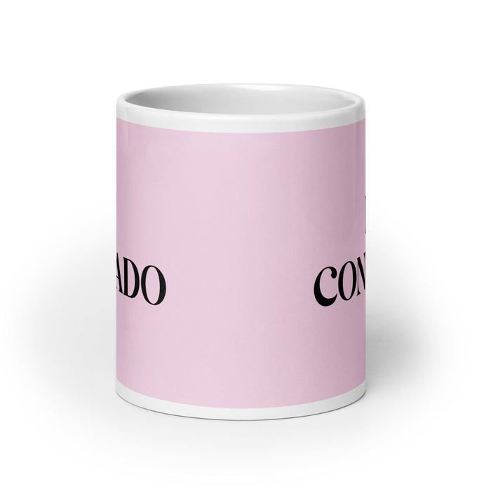 El Confiado The Confident One Funny Home Office Work Coffee Mug Mexican Spanish Pride Gift White Glossy Cup Light Pink Card Mug