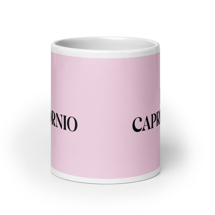 La Capricornio The Capricorn Funny Home Office Work Coffee Mug Mexican Spanish Pride Gift White Glossy Cup Light Pink Card Mug