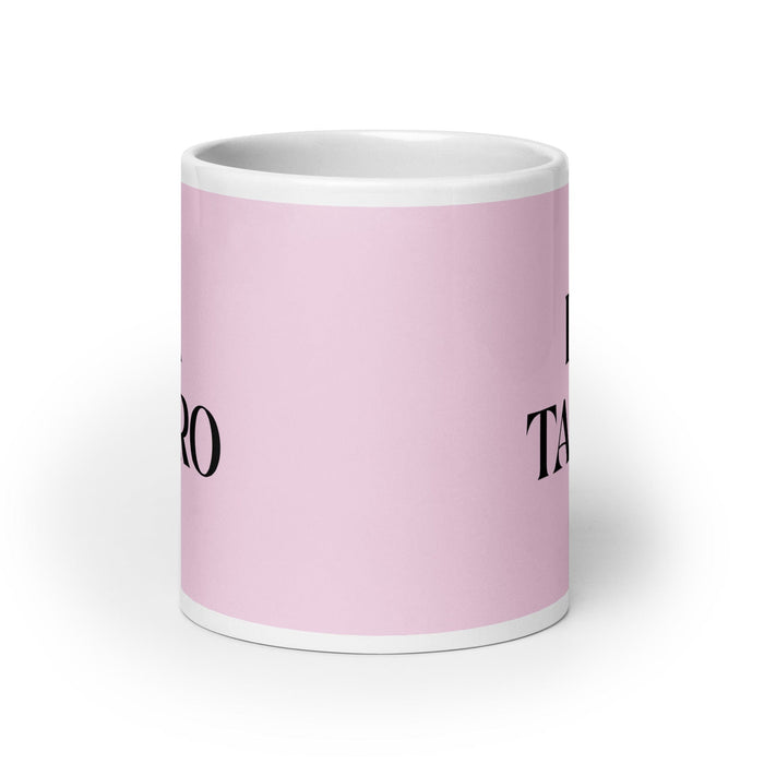 La Tauro Le Taureau Drôle Maison Bureau Travail Tasse À Café Mexicain Espagnol Fierté Cadeau Blanc Brillant Tasse Carte Rose Clair Tasse