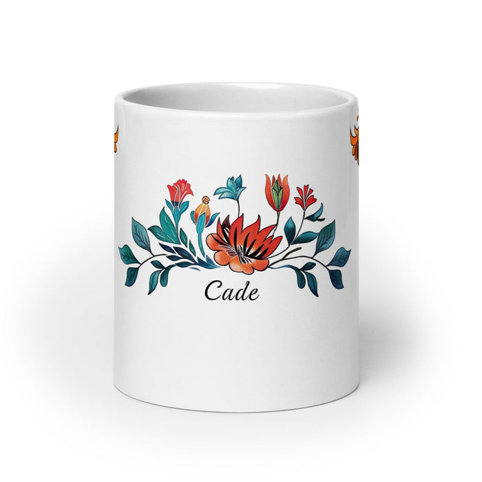 Tasse à café exclusive Mar avec nom, tasse à café pour le travail à domicile, tasse cadeau de fierté espagnole mexicaine, tasse blanche brillante avec calligraphie unique en son genre | M3