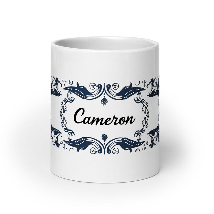 Tasse à café exclusive Mar avec nom, tasse à café pour le travail à domicile, tasse cadeau de fierté espagnole mexicaine, tasse blanche brillante avec calligraphie unique en son genre | M3