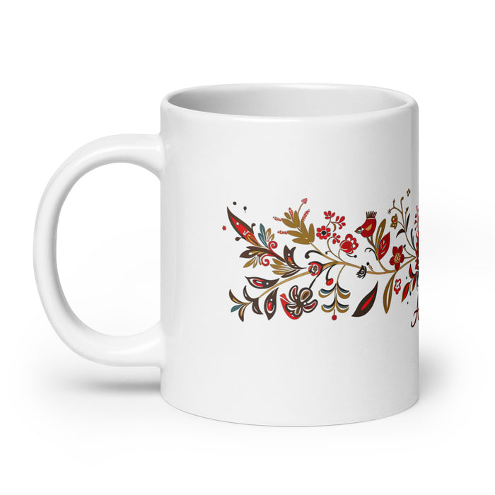 Tasse à café exclusive avec nom d'Alison, tasse à café pour le travail à domicile, tasse cadeau de fierté espagnole mexicaine, tasse blanche brillante avec calligraphie unique en son genre | A7