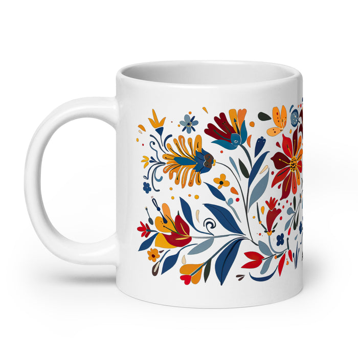 Taza de café exclusiva con nombre de Ander, obra de arte para el hogar, la oficina, el trabajo, regalo de orgullo mexicano español, taza blanca brillante con caligrafía única en su tipo | A5