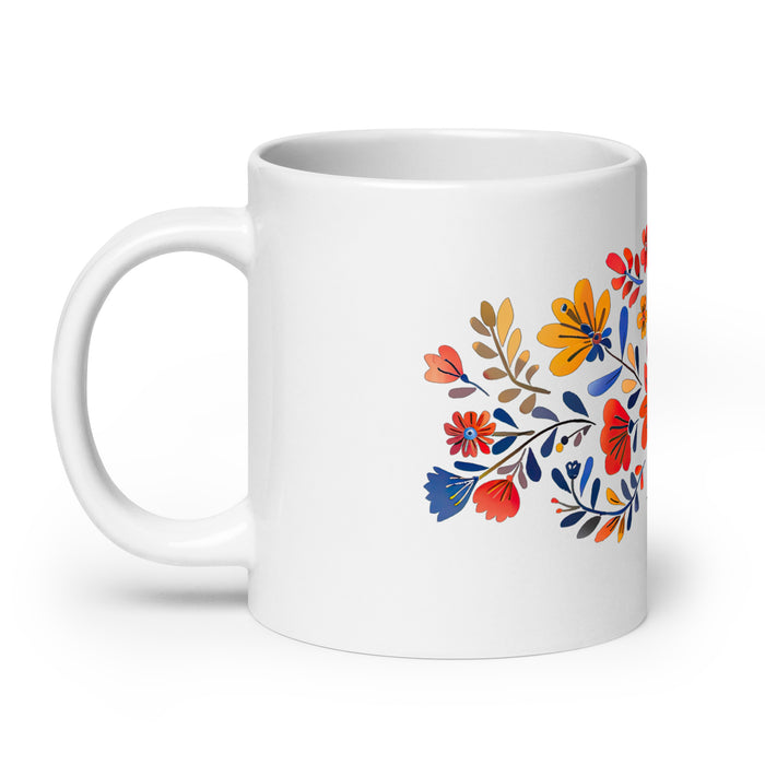 Taza de café con nombre exclusivo de Ana Victoria, para el hogar, la oficina, el trabajo, regalo de orgullo mexicano y español, taza blanca brillante con caligrafía única en su tipo | A4