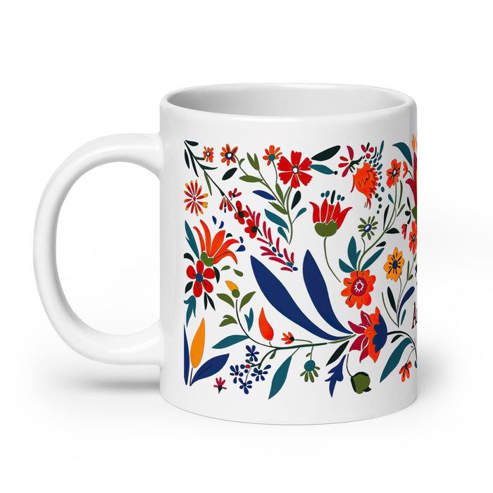 Taza de café exclusiva con nombre de Aníbal, para el hogar, la oficina, el trabajo, regalo de orgullo mexicano y español, taza blanca brillante con caligrafía única en su tipo | A9