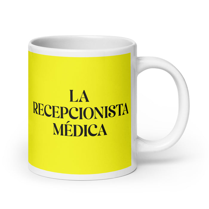 El Inventarista The Inventory Clerk Funny Home Office Work Coffee Mug Mexican Spanish Pride Gift White Glossy Cup Yellow Card Mug