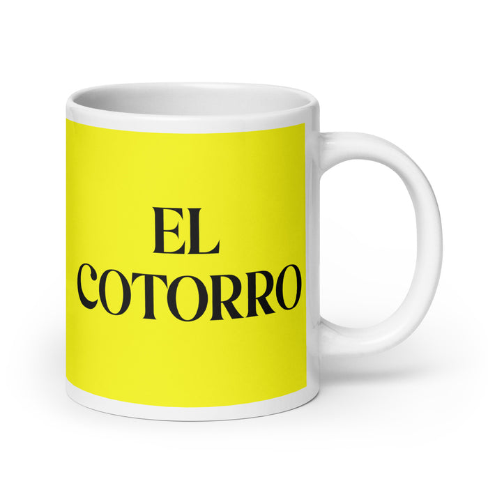 El Cotorro The Chatterbox Funny Home Office Work Coffee Mug Mexican Spanish Pride Gift White Glossy Cup Yellow Card Mug