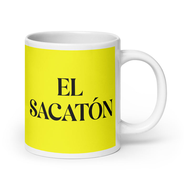 El Sacatón The Coward Funny Home Office Work Coffee Mug Mexican Spanish Pride Gift White Glossy Cup Yellow Card Mug