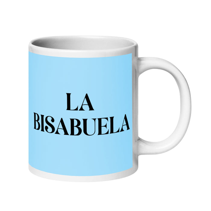 La Bisabuela The Great-Grandmother / The Great-Grandfather Funny Home Office Work Coffee Mug Mexican Spanish Pride Gift White Glossy Cup Sky Blue Card Mug