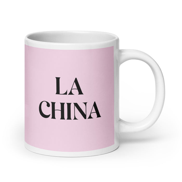 La China The Chinese Funny Home Office Work Coffee Mug Mexican Spanish Pride Gift White Glossy Cup Light Pink Card Mug