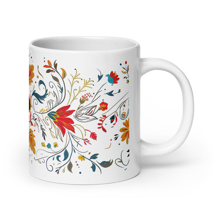 Amador Exclusive Nome Opera d'arte Casa Ufficio Lavoro Tazza da caffè Tazza regalo orgoglio spagnolo messicano Tazza unica nel suo genere Calligrafia Tazza bianca lucida | A15