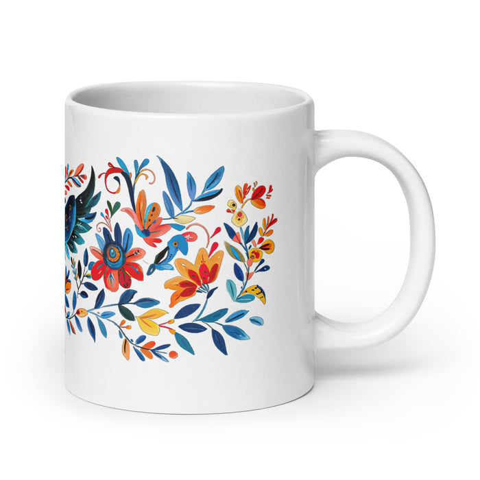 Amaia Exclusive Name Art Piece Home Office Lavoro Tazza da caffè Tazza regalo orgoglio spagnolo messicano Tazza unica nel suo genere Calligrafia Tazza bianca lucida | A15