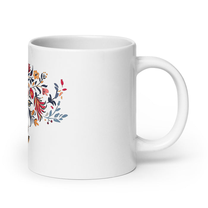 Amaia Exclusive Name Art Piece Home Office Lavoro Tazza da caffè Tazza regalo orgoglio spagnolo messicano Tazza unica nel suo genere Calligrafia Tazza bianca lucida | A25