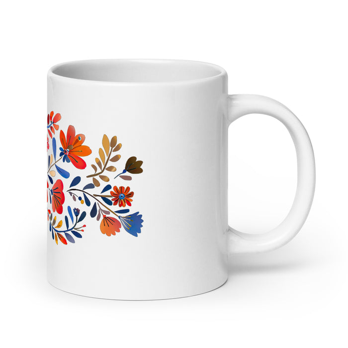 Taza de café con nombre exclusivo de Ana Victoria, para el hogar, la oficina, el trabajo, regalo de orgullo mexicano y español, taza blanca brillante con caligrafía única en su tipo | A4