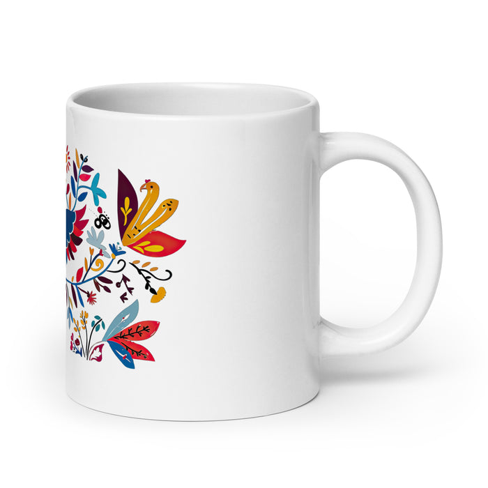 Aníbal Exclusive Name Art Piece Home Office Work Coffee Mug Mexican Spanish Pride Gift Cup One-Of-A-Kind Calligraphy White Glossy Mug | A1