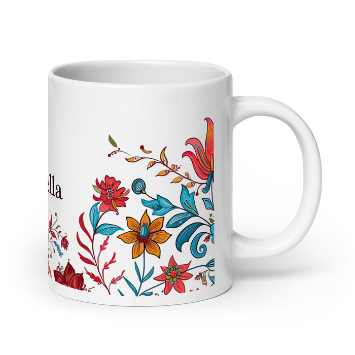 Antonella Exclusive Name Art Piece Home Office Lavoro Tazza da caffè Tazza regalo orgoglio spagnolo messicano Tazza unica nel suo genere Calligrafia Tazza bianca lucida | A8