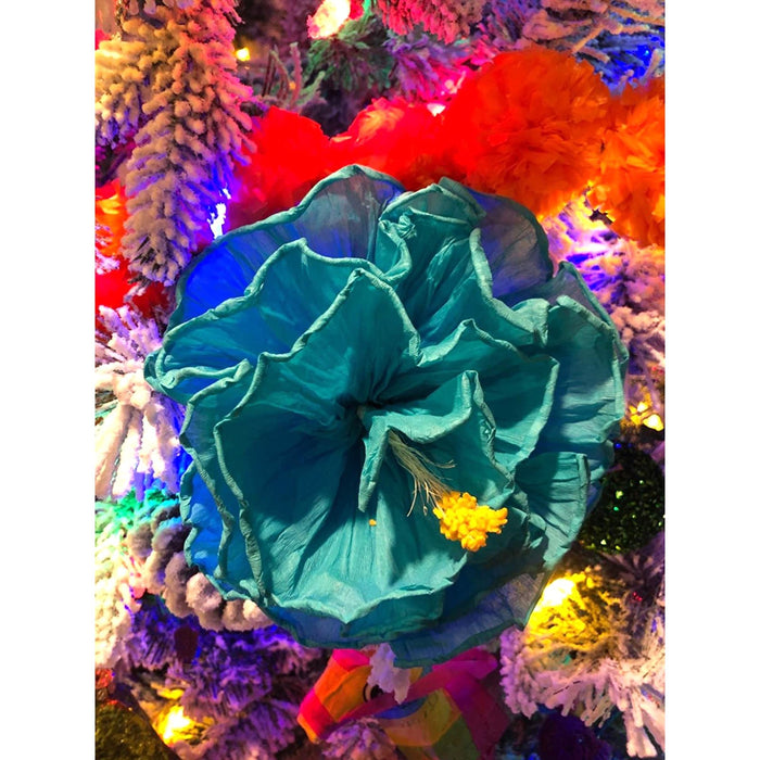 Turquoise Carnations - Mexican Paper Flowers - Mexican Fiesta Party Decorations and Supplies