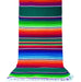 Authentic Mexican Table Runner (Zarape El Camino) 84" X 15" Alondra's Imports Emerald Green With Ruby Accents / 1 Pack (Save 0%)