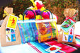 Authentic Mexican Tote Favor Candy Bags (Party Decorations, Mercado Mesh Goodie Piñata Bag, Bolsas Para Fiestas, Taco Bar, Wedding), Multi-Colored - Alondra's Imports