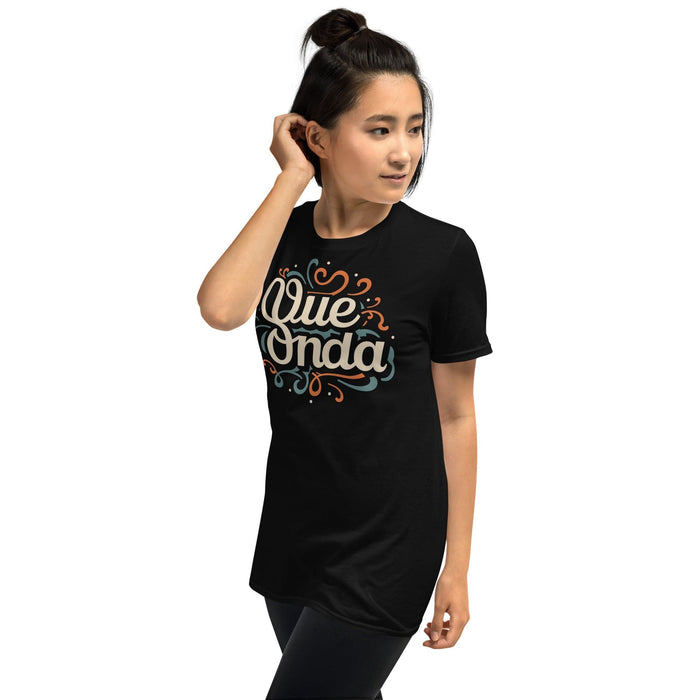 Chill Vibes Calligraphy Tee - Qué Onda Friendly Greeting Premium Tee Mexicada