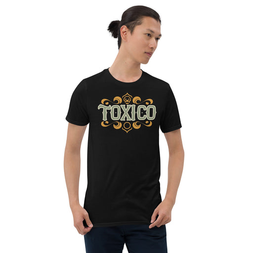 Edgy Toxico Skull Crest - Bold Graphic Premium Tee - Mexicada