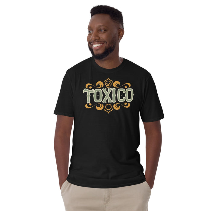 Edgy Toxico Skull Crest - Bold Graphic Premium Tee - Mexicada