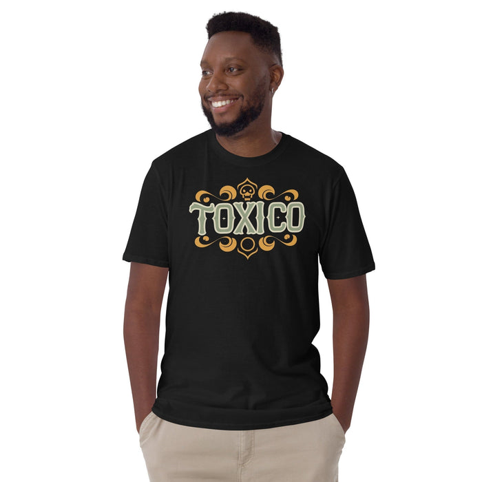 Edgy Toxico Skull Crest - Bold Graphic Premium Tee Mexicada