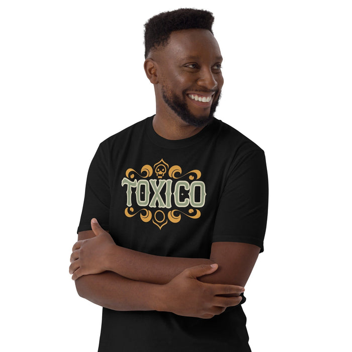 Edgy Toxico Skull Crest - Bold Graphic Premium Tee Mexicada