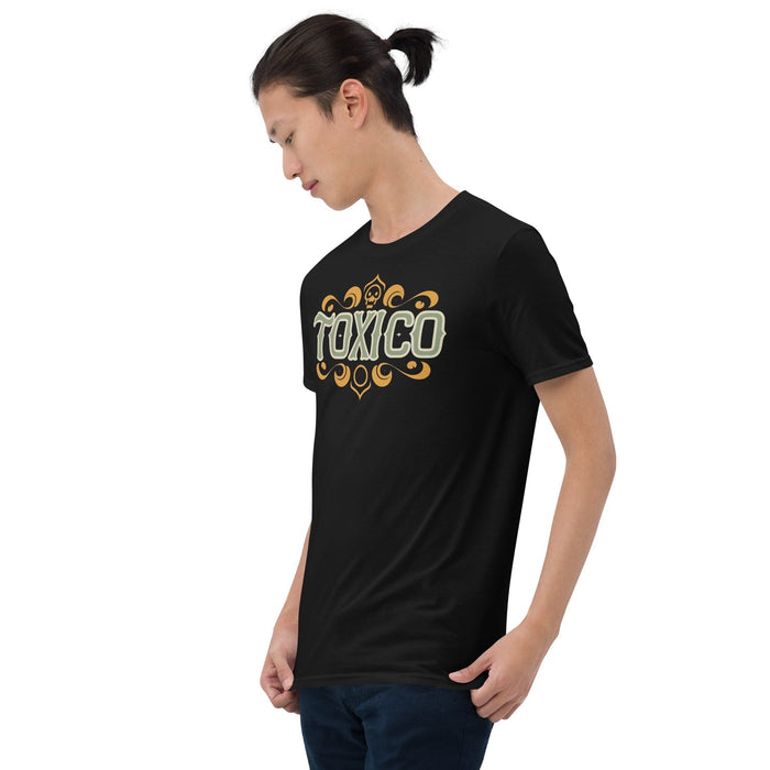 Edgy Toxico Skull Crest - Bold Graphic Premium Tee Mexicada